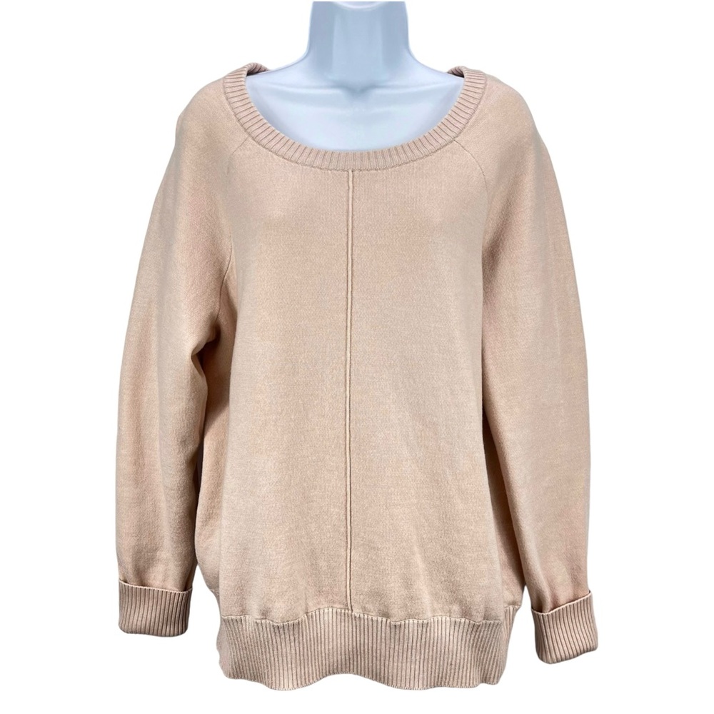 Max & Mia |‎ Women’s Large | Blush Pink Seam Long Sleeve Sweatshirt